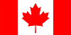 Canadian flag with red maple leaf